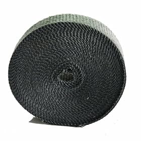 HeatShield 321025 Black 1" Wide x 25' Exhaust Wrap: Automotive