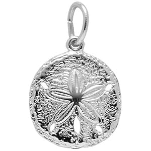 Rembrandt Charms Sand Dollar Charm, 14K White Gold