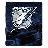 NHL Tampa Bay Lightning 50-Inch-by-60-Inch Micro Raschel Plush Throw "Power Shot" Design