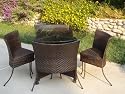 4D Concepts Nesting Table and Chair, PVC Weave