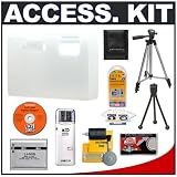Olympus Clear Silicon Skin + Spare Li-50B Replacement Battery + Compact 50-inch Travel Tripod - Accessory Kit for Stylus 1030SW Waterproof Digital Camera