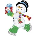 Skating Snowman Balloon