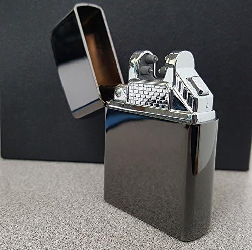 Plasma Beam Windproof Flameless Dual/Double Tesla Electric Arc Spark USB Rechargeable like Cigarette Lighter