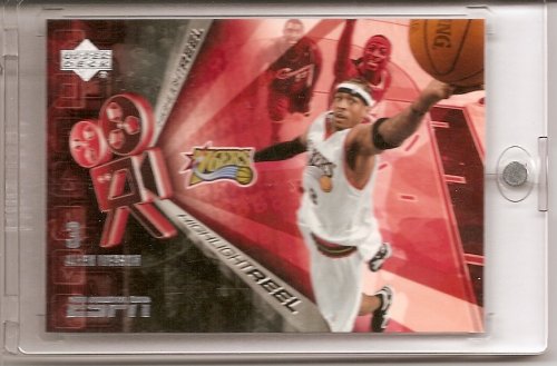 Cheap 2005 /06 Upper Deck ESPN Allen Iverson "Highlight Reel" Basketball Card - Mint Condition- Shipped In Protective Screwdown Case !