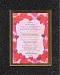 Touching and Heartfelt Poem for Loving Partners - The Size of Your Heart Poem on 11 x 14 inches Double Beveled Matting