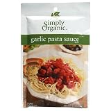 Simply Organic Garlic Pasta Sauce Mix, 1.13-Ounce Packets (Pack of 12)