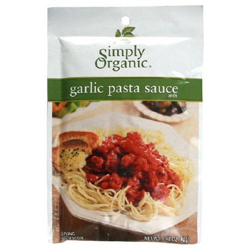 Simply Organic Garlic Pasta Sauce Mix, 1.13-Ounce Packets (Pack of 24) by Simply Organic