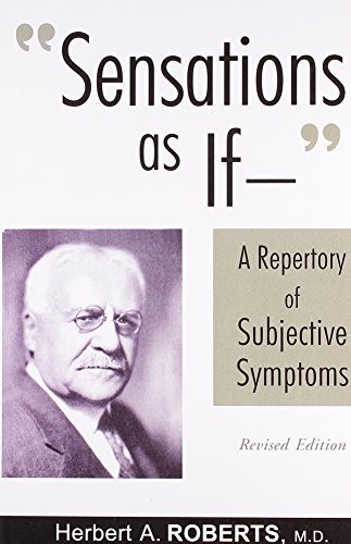 sensations as if a repertory of subjective symptoms