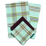 Bermuda Stripe Kitchen Towel Set - Chocolate
