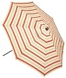 Auto Tilt 9 Foot Market Umbrella, Olive, Brick, Stripe