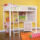full size bunk beds LittleMissMatched SWITCHaroo Full Size Loft Bunk Bed (ships in 2 cartons)   Powell 289 117