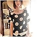Wexinbuy Womens Crew Neck Cool Chiffon Loose T-shirt 1M