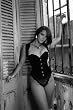 Vollers Black Velvet Halter Neck Corset V1131