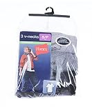 Hanes 3-Pack Tagless V-Neck T-Shirts (Sizes 6 -- 8) - gray, 6/8
