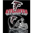 Atlanta Falcons Light Weight Fleece NFL Blanket (Grid Iron) (50x60")"