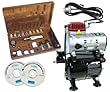 AZTEK A480 Airbrush Set A7778Testors 50205 Tank Compressor