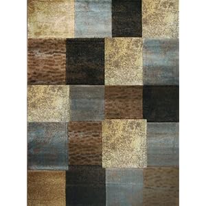 Home Dynamix Moda Hd814d-540 5-Feet 2-Inch by 7-Feet 2-Inch Area Rug Brown/Gray