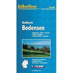 Radkarte Bodensee 1:75 000. �berlinger-, Zeller-, Untersee. Lindau, Bregenz, Friedrichshafen, Konstanz. Mit Zentrums- und Ortspl�nen - wasserfest und rei�fest, GPS-tauglich mit UTM-Netz