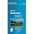 Radkarte Bodensee 1:75 000. �berlinger-, Zeller-, Untersee. Lindau, Bregenz, Friedrichshafen, Konstanz. Mit Zentrums- und Ortspl�nen - wasserfest und rei�fest, GPS-tauglich mit UTM-Netz