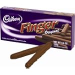SAVE $4.79 - Cadbury Milk Chocolate Fingers, 4.4 Ounces Packages (Pack Of 6) $16.15