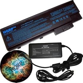 HQRP Accessory KIT (Replacement Laptop Battery and AC Adapter, Mousepad) for Acer... by HQRP