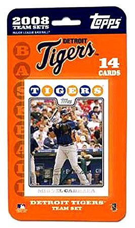 Topps MLB Baseball Cards 2008 Detroit Tigers 14 Card Team Set