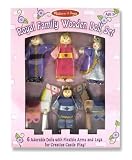 Melissa & Doug Royal Family Wooden Doll Set