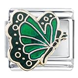 May Emerald Color Butterfly Birthstone Insect Animal Italian Charm