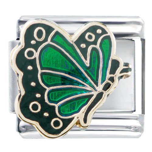 May Emerald Color Butterfly Birthstone Insect Animal Italian Charm