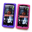 2 Pack of Purple Skin & Pink Skin Cases for Motorola DROID X MB810 & Droid X2 MB870 (Verizon)