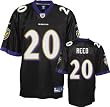 Ed Reed Jersey: Reebok Black Replica #20 Baltimore Ravens Jersey