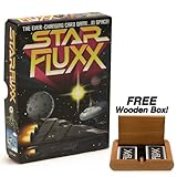 Star Fluxx The Ever Changing Card Game... In Space! Plus FREE Wooden Box!