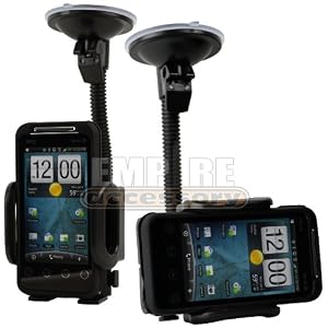 HTC EVO Shift 4G SPRINT Adjustable Car Windshield Dash Mount Cradle Holder Kit