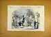 1853 Pantomime Leech Fine Art Print Sketch People