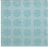 Durable Woven Jacquard 100% Cotton Blue and White Snowflake Tablecloth 54x90 Inches