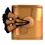 Handmade Gold Leaf And Tassels Desk-Top Business Card Holder