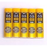Pentel Ain Pencil Leads 0.5mm 4B, 40 Leads X 5 Pack/total 200 Leads (Japan Import) [Komainu-Dou Original Package]