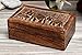 Black Friday Christmas Gifts Store Indya Country Style Wooden Jewelry Trinket Keepsake Storage Box Organizer Multipurpose with Hand Carved Elephant Design 6 x 3 Inch
