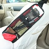 BDS - Car Seat Side Organizer (Red; Medium Size; Space Saver) + One BDS Ponytail Holder