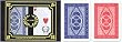 24 sets (48 decks) Da Vinci Ruote, Italian 100% Plastic Playing Cards, Bridge Size Regular Index