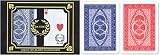 24 sets (48 decks) Da Vinci Ruote, Italian 100% Plastic Playing Cards, Bridge Size Regular Index