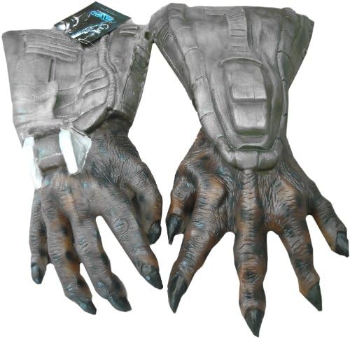 Lets Party By Rubies Costumes Predator Deluxe Latex Hands / Gray - Size One - Size
