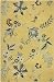 Rizzy Rugs DI-1731 5-Foot-by-8-Foot Dimension Area Rug, Floral Gold