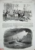 1848 ANTHONY'S DAY ROME STEAMER INDUS SHIP ALGERIA SEA