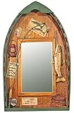 Fishing Row Boat Mirror With 3D Trout And Fishing Decorations 20