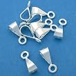 10 St. Silver Slider Bail Large Perpendicular Ring 12mm