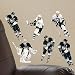 Set of 6 Pittsburgh Penguins Mini Fathead 6 Player Team Set - Crosby, Letang, Neal, Malkin, Staal, Fleury