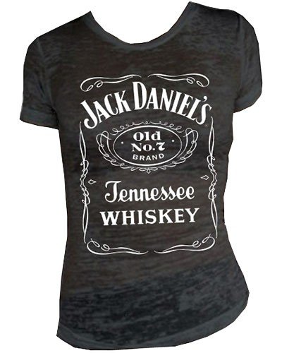 Jack Daniels Women's Daniel's Burnout Short Sleeve Tee