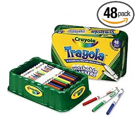 Crayola Trayola Washable Markers - 48 by Binney & Smith