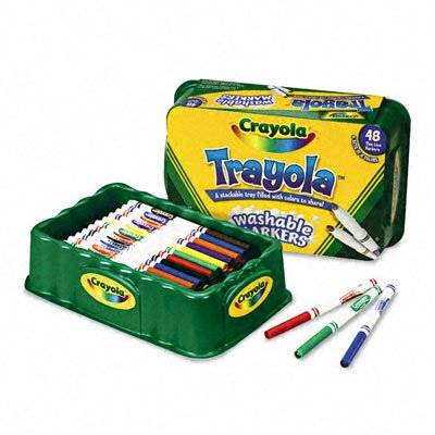 Childrens Toyshop  Toys : Crayola Trayola Washable Markers - 48